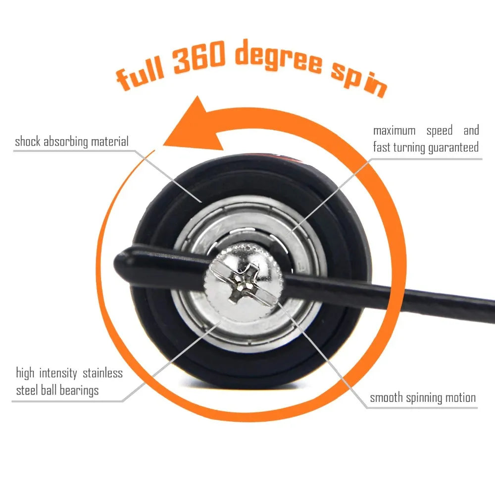 Ergonomic, Anti-Slip Jump Rope for Double Unders