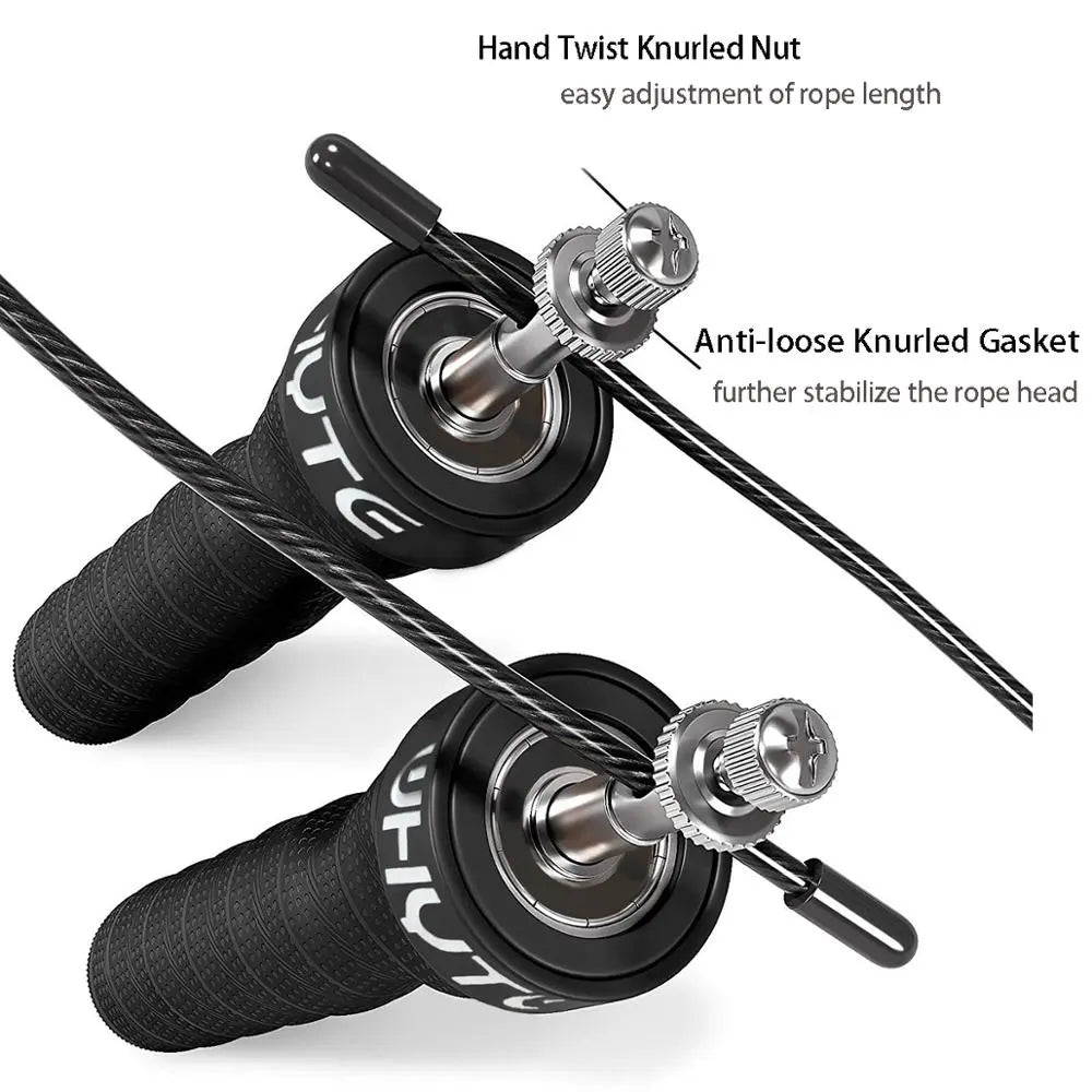 Ergonomic, Anti-Slip Jump Rope for Double Unders